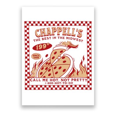 Chappell The Midwest Call Me Hot Retro Pizza Hot To Go Gift Poster