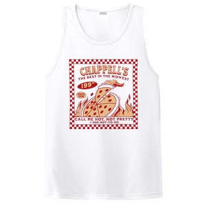 Chappell The Midwest Call Me Hot Retro Pizza Hot To Go Gift PosiCharge Competitor Tank