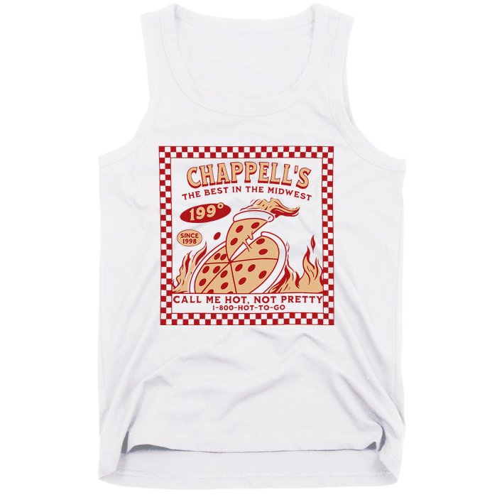 Chappell The Midwest Call Me Hot Retro Pizza Hot To Go Gift Tank Top