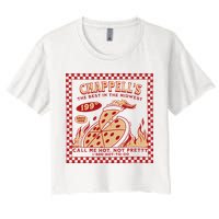 Chappell The Midwest Call Me Hot Retro Pizza Hot To Go Gift Women's Crop Top Tee