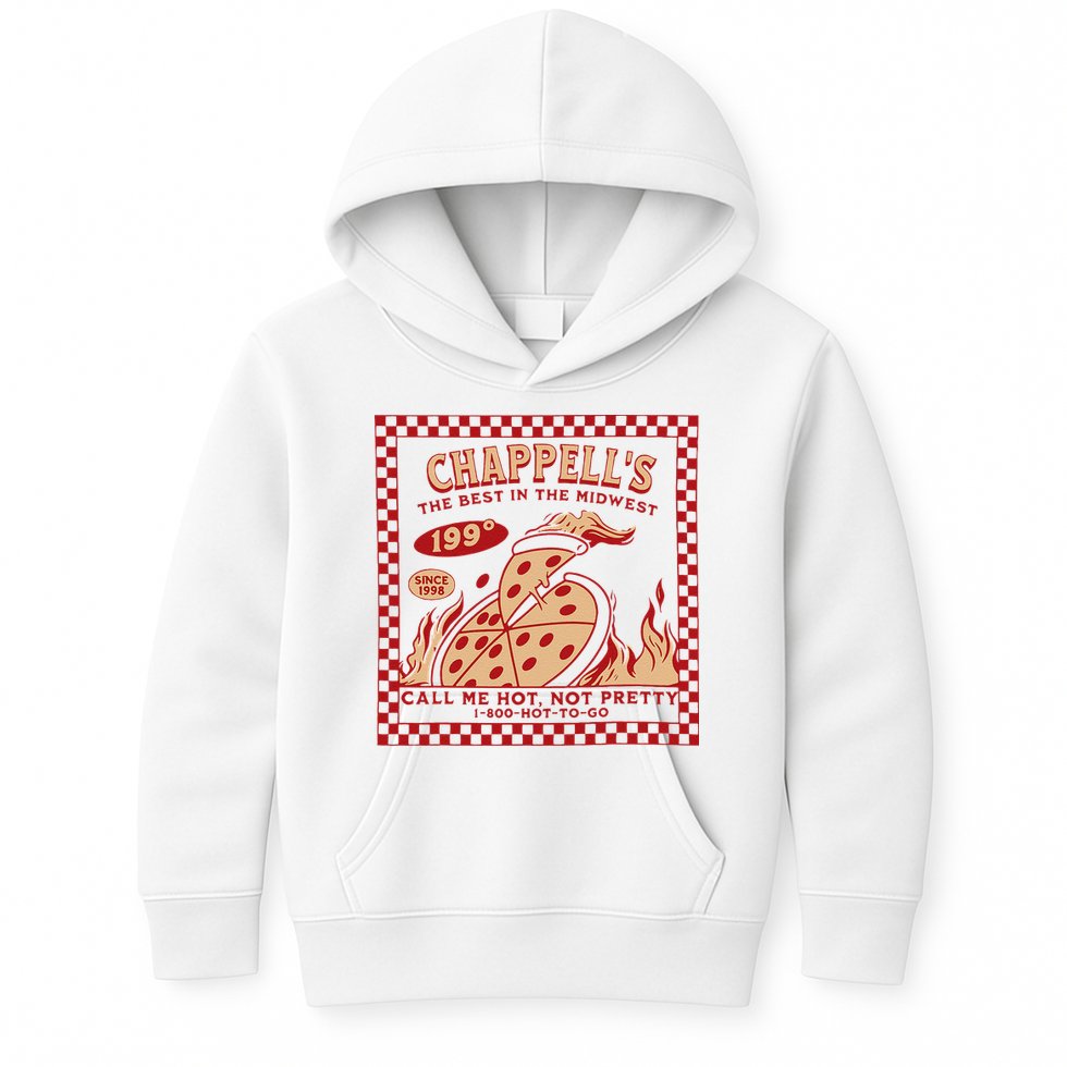 Chappell The Midwest Call Me Hot Retro Pizza Hot To Go Gift Kids Hoodie