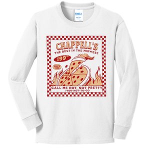 Chappell The Midwest Call Me Hot Retro Pizza Hot To Go Gift Kids Long Sleeve Shirt