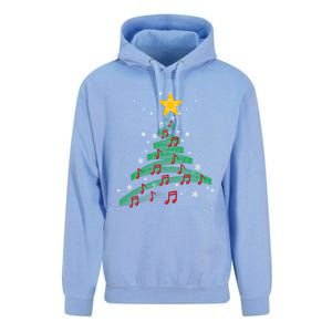 Christmas Tree Music Notes Musical Christmas Carols Songs Cute Gift Unisex Surf Hoodie