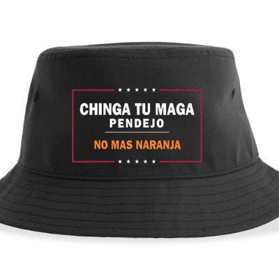 Chinga Tu Maga Pendejo No Mas Naranja Sustainable Bucket Hat