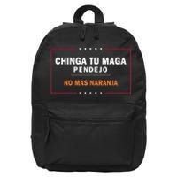 Chinga Tu Maga Pendejo No Mas Naranja 16 in Basic Backpack