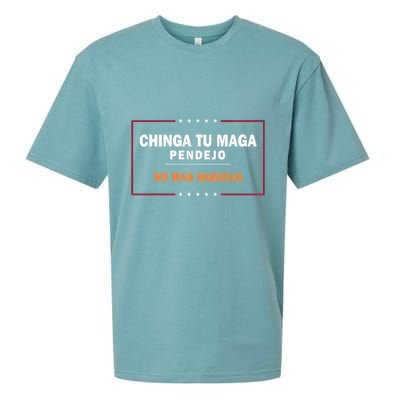 Chinga Tu Maga Pendejo No Mas Naranja Sueded Cloud Jersey T-Shirt