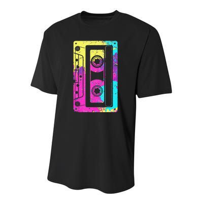 Cassette Tape Mixtape 80s And 90s Costume Youth Performance Sprint T-Shirt