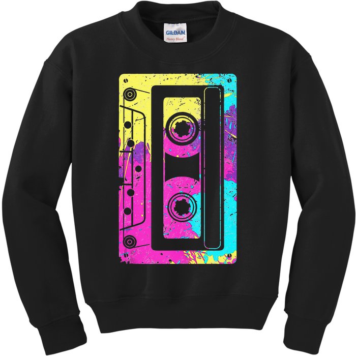 Cassette Tape Mixtape 80s And 90s Costume Kids Sweatshirt