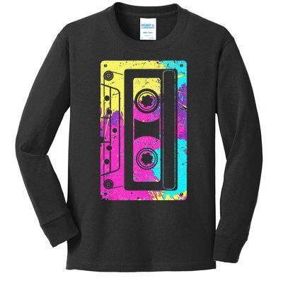 Cassette Tape Mixtape 80s And 90s Costume Kids Long Sleeve Shirt