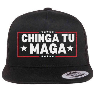 Chinga Tu Maga Election Anti Trump Latino Democrat Kamala Flatbill Hat
