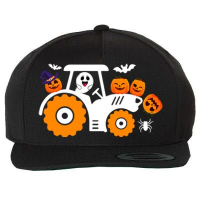 Cute Truck Monster Boo Ghosgift Funny Pumpkin Halloween Great Gift Wool Snapback Cap