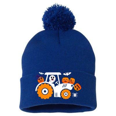 Cute Truck Monster Boo Ghosgift Funny Pumpkin Halloween Great Gift Pom Pom 12in Knit Beanie