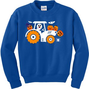 Cute Truck Monster Boo Ghosgift Funny Pumpkin Halloween Great Gift Kids Sweatshirt