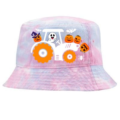 Cute Truck Monster Boo Ghosgift Funny Pumpkin Halloween Great Gift Tie-Dyed Bucket Hat