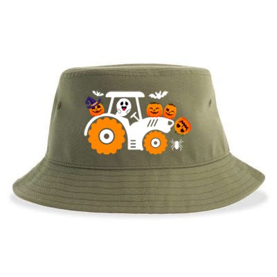 Cute Truck Monster Boo Ghosgift Funny Pumpkin Halloween Great Gift Sustainable Bucket Hat