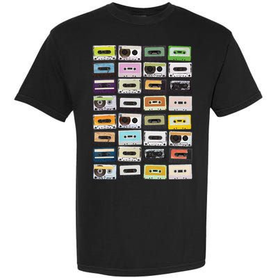 Cassette Tapes Mixtapes 1980s Radio Music Graphic Print Garment-Dyed Heavyweight T-Shirt