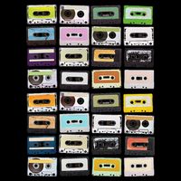 Cassette Tapes Mixtapes 1980s Radio Music Graphic Print Cooling Performance Crew T-Shirt