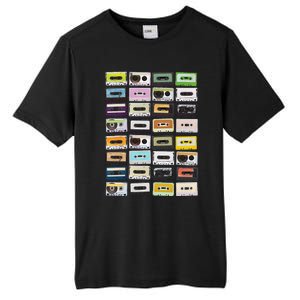 Cassette Tapes Mixtapes 1980s Radio Music Graphic Print Tall Fusion ChromaSoft Performance T-Shirt