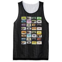 Cassette Tapes Mixtapes 1980s Radio Music Graphic Print Mesh Reversible Basketball Jersey Tank