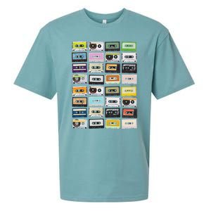 Cassette Tapes Mixtapes 1980s Radio Music Graphic Print Sueded Cloud Jersey T-Shirt