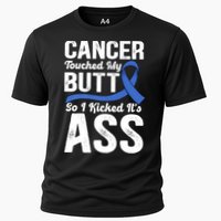 Cancer Touched My Butt So I Kicked It's Ass Colon Cancer Cooling Performance Crew T-Shirt