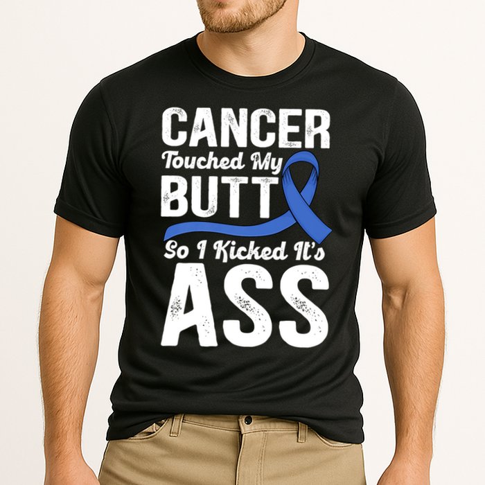 Cancer Touched My Butt So I Kicked It's Ass Colon Cancer Cooling Performance Crew T-Shirt