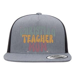 Christian Teacher Mom Retro Flat Bill Trucker Hat