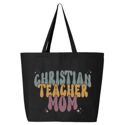 Christian Teacher Mom Retro 25L Jumbo Tote