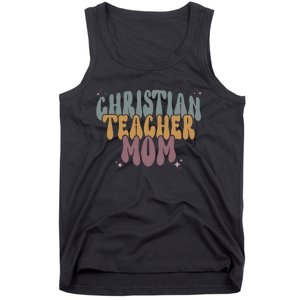 Christian Teacher Mom Retro Tank Top