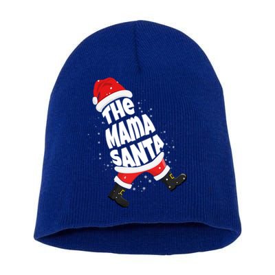 Christmas The Mama Santa Family Christmas Mama Santa Claus Gift Short Acrylic Beanie