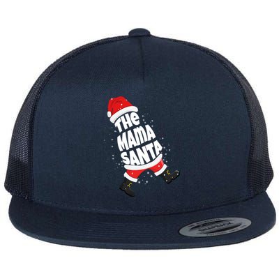 Christmas The Mama Santa Family Christmas Mama Santa Claus Gift Flat Bill Trucker Hat