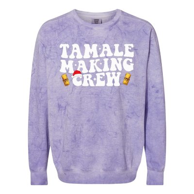 Christmas Tamale Making Crew Funny Tamali Squad Lover Food  Colorblast Crewneck Sweatshirt