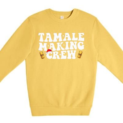 Christmas Tamale Making Crew Funny Tamali Squad Lover Food  Premium Crewneck Sweatshirt