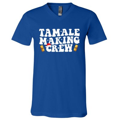 Christmas Tamale Making Crew Funny Tamali Squad Lover Food  V-Neck T-Shirt