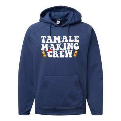 Christmas Tamale Making Crew Funny Tamali Squad Lover Food  Performance Fleece Hoodie