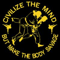 Civilize The Mind But Make The Body Savage MMA BJJ Jiu Jitsu Flat Bill Trucker Hat