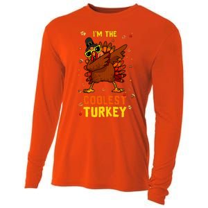 Coolest Turkey Matching Family Group Thanksgiving Party PJ Cooling Performance Long Sleeve Crew