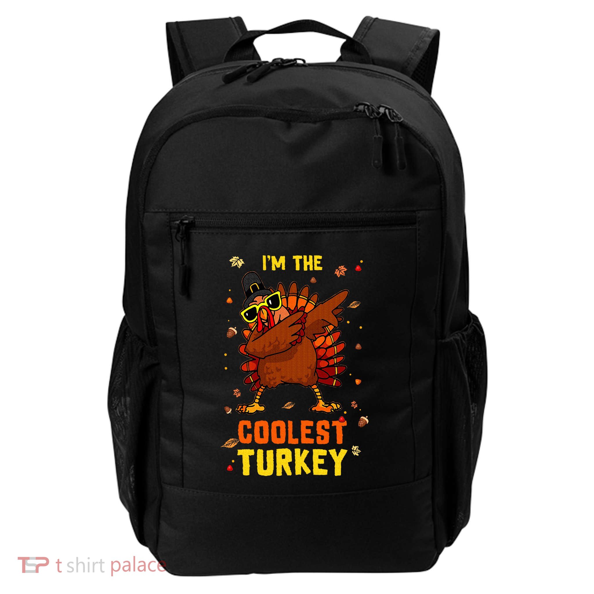 Coolest Turkey Matching Family Group Thanksgiving Party PJ Backpack
