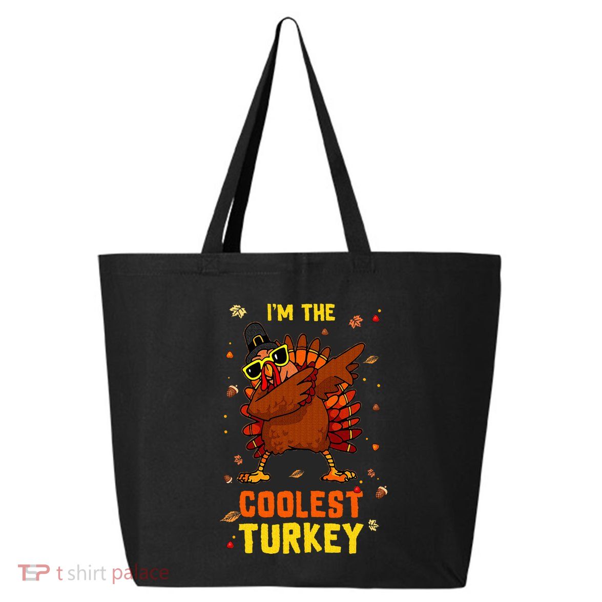 Coolest Turkey Matching Family Group Thanksgiving Party PJ 25L Jumbo Tote