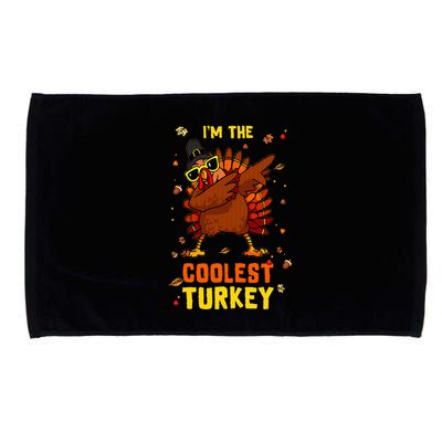 Coolest Turkey Matching Family Group Thanksgiving Party PJ Microfiber Hand Towel