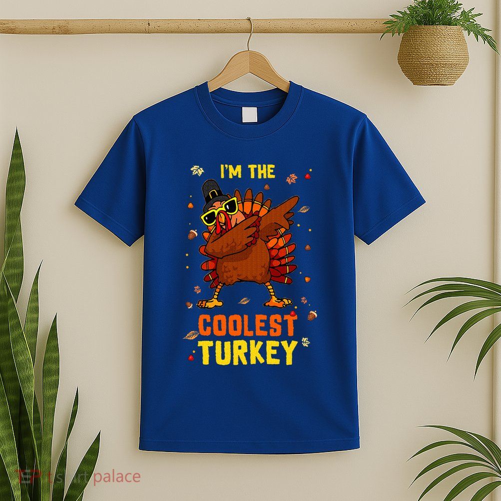 Coolest Turkey Matching Family Group Thanksgiving Party PJ T-Shirt
