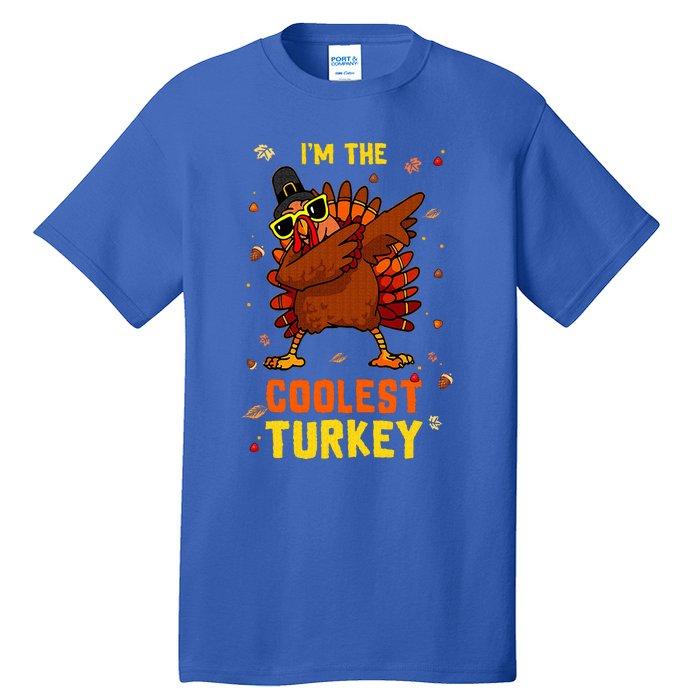 Coolest Turkey Matching Family Group Thanksgiving Party PJ Tall T-Shirt