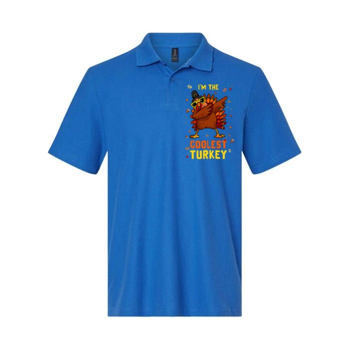 Coolest Turkey Matching Family Group Thanksgiving Party PJ Softstyle Adult Sport Polo