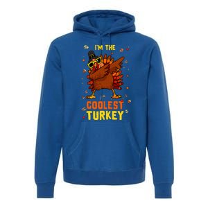 Coolest Turkey Matching Family Group Thanksgiving Party PJ Premium Hoodie