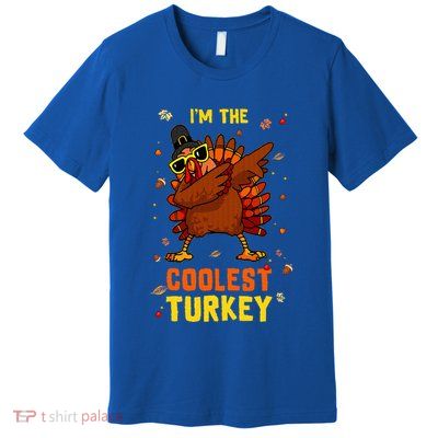 Coolest Turkey Matching Family Group Thanksgiving Party PJ Premium T-Shirt