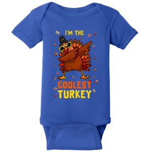 Coolest Turkey Matching Family Group Thanksgiving Party PJ Baby Bodysuit