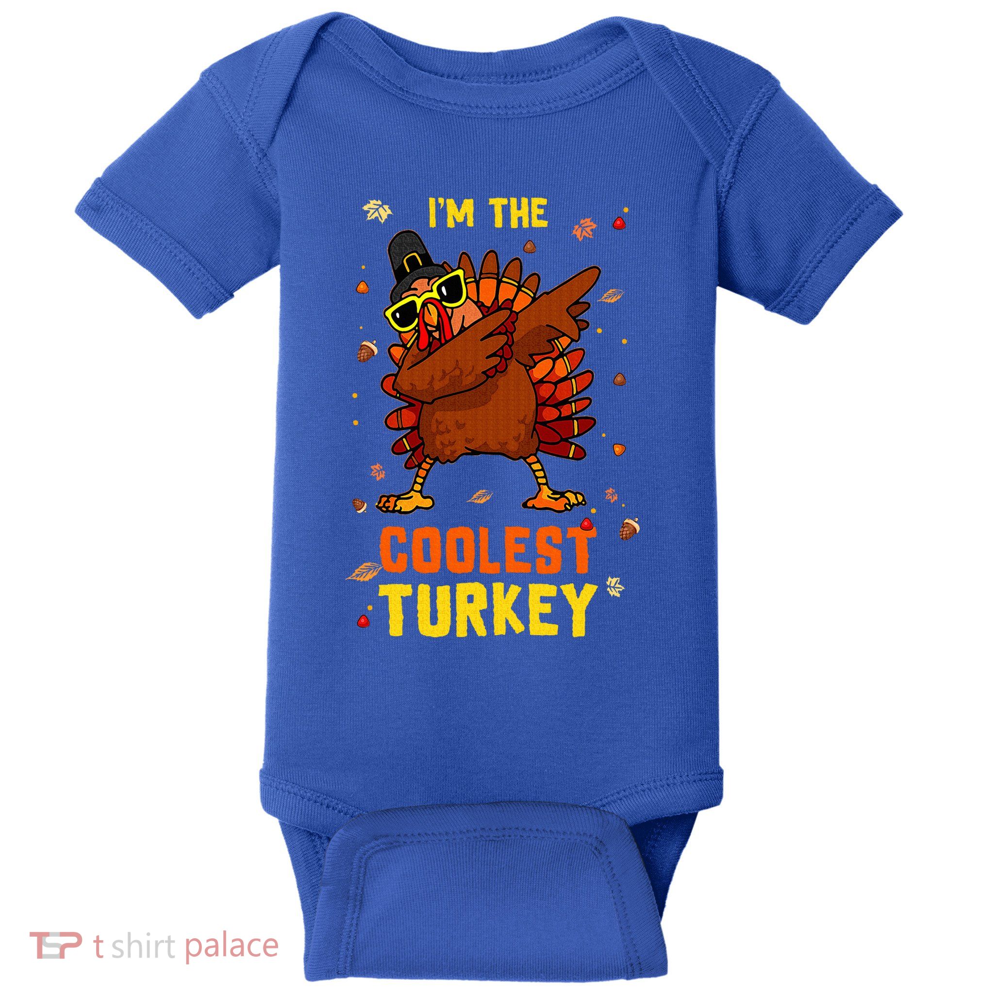 Coolest Turkey Matching Family Group Thanksgiving Party PJ Baby Bodysuit