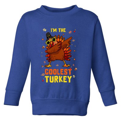 Coolest Turkey Matching Family Group Thanksgiving Party PJ Toddler Sweatshirt