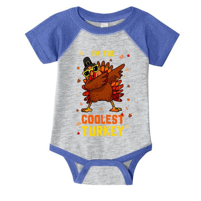 Coolest Turkey Matching Family Group Thanksgiving Party PJ Infant Baby Jersey Bodysuit