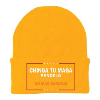 Chinga Tu Maga Pendejo No Mas Naranja Gift Knit Cap Winter Beanie